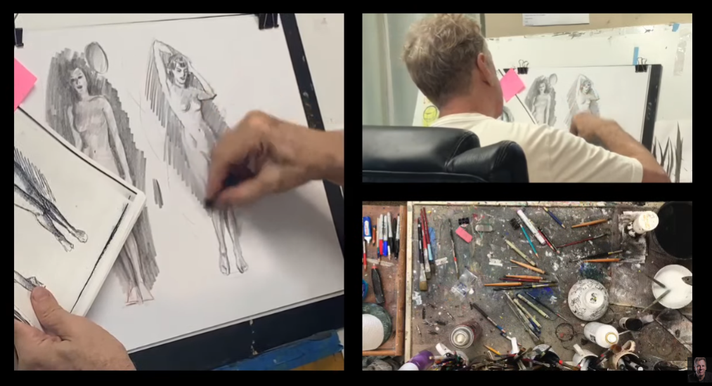 Andrew Loomis Sketch from Livestream