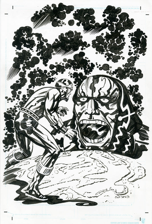 Silver Star Galactus Pen and Ink