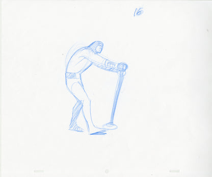 Space Ghost Lever Movement Set of 12 Animation - Steve Rude Art