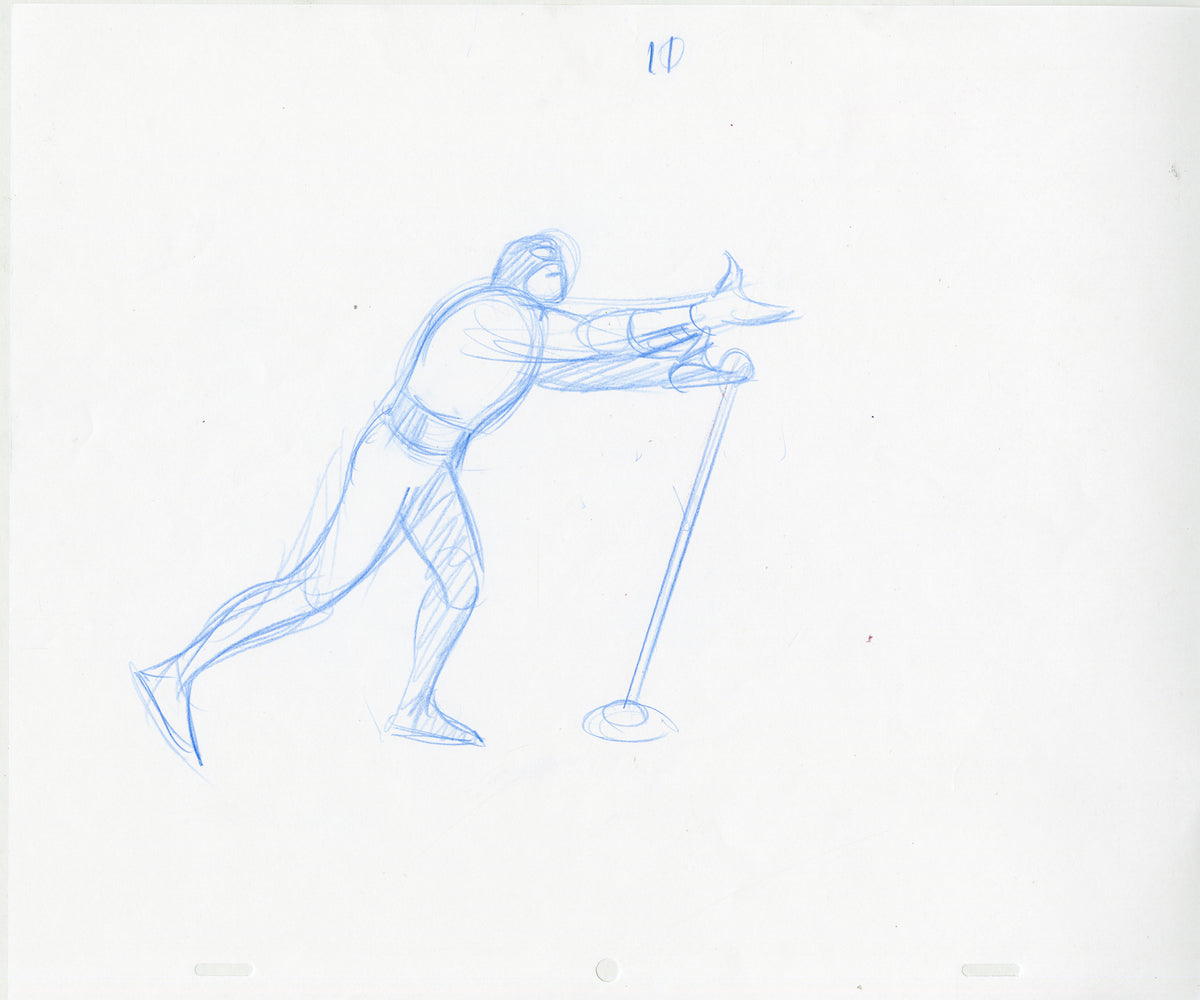 Space Ghost Lever Movement Set of 12 Animation - Steve Rude Art