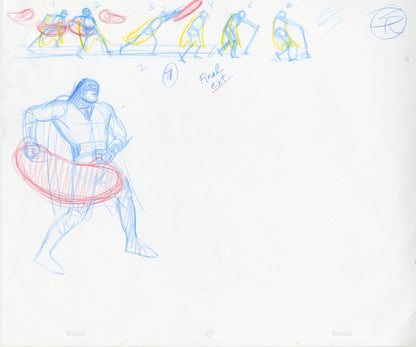 Space Ghost Lever Movement Set of 12 Animation - Steve Rude Art