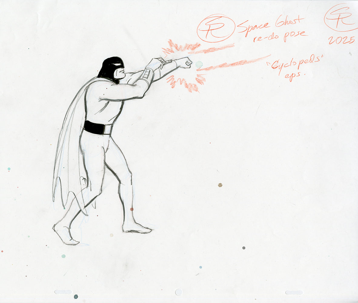 Space Ghost Cyclopeds Re-do Pose - Steve Rude Art