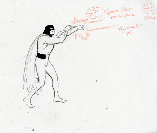Space Ghost Cyclopeds Re-do Pose - Steve Rude Art