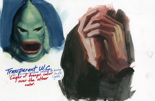 Creature of the Black Lagoon and Hands Study