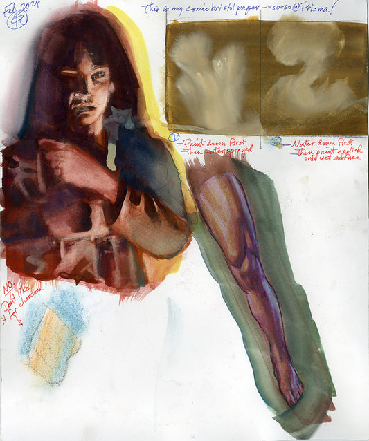 Hooded Characters and Old Man Study by Steve Rude