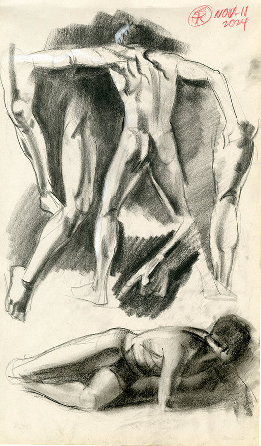 Nude Man Pose Study