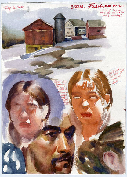 Liu Yi  Farmhouse Double-Sided Study - Steve Rude Art