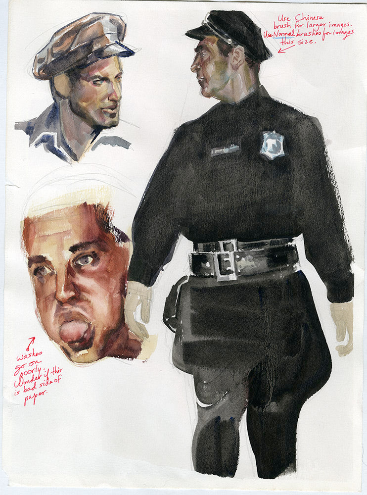 Policeman Double-Sided Study