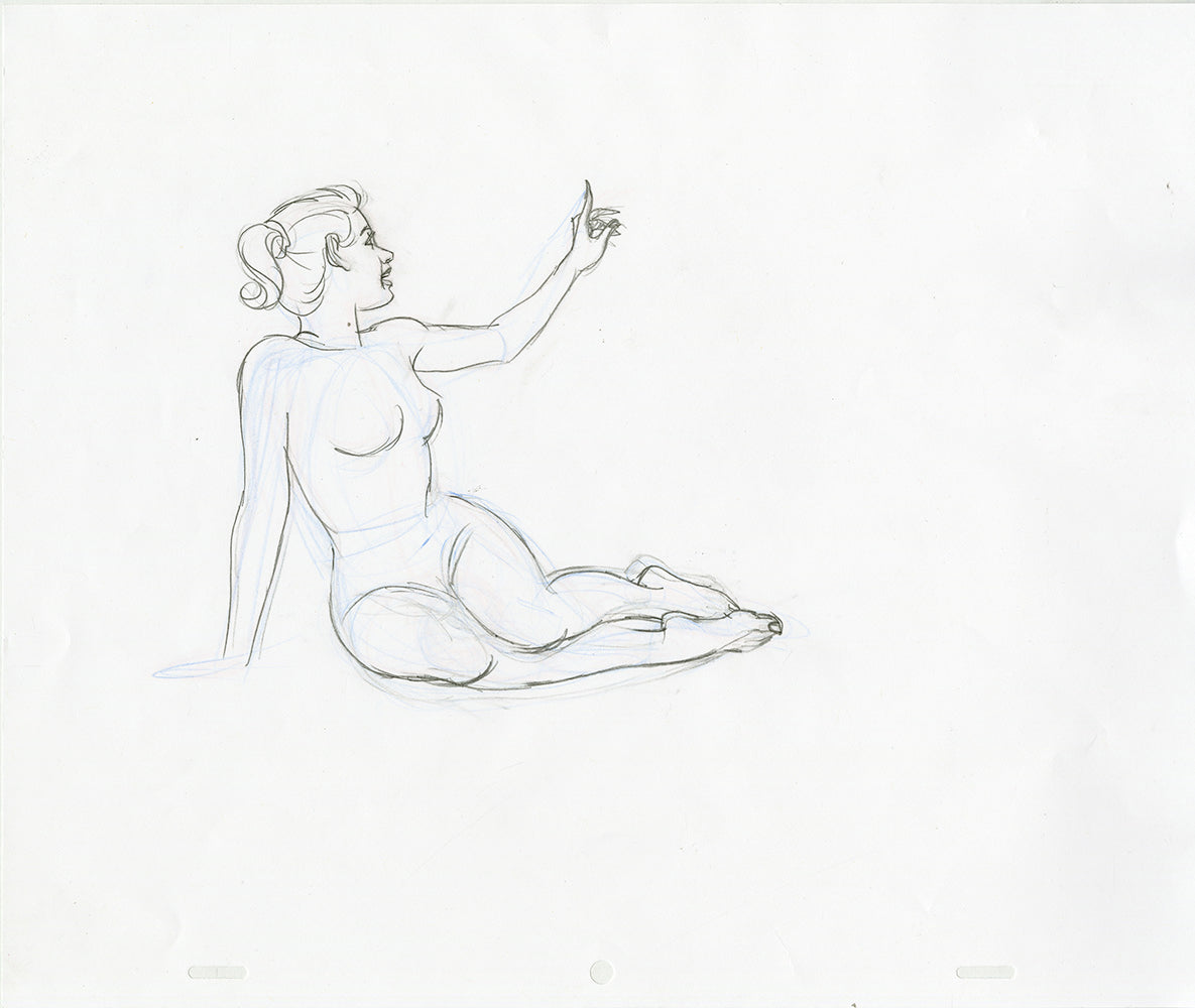 Sundra Pointing Up Animation - Steve Rude Art