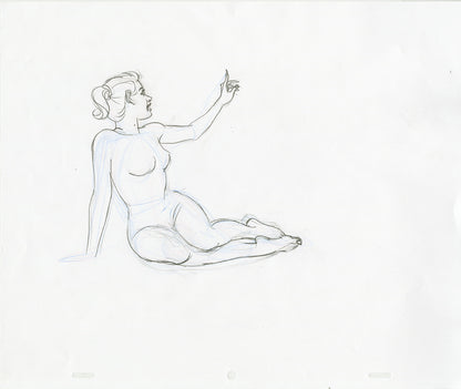 Sundra Pointing Up Animation - Steve Rude Art