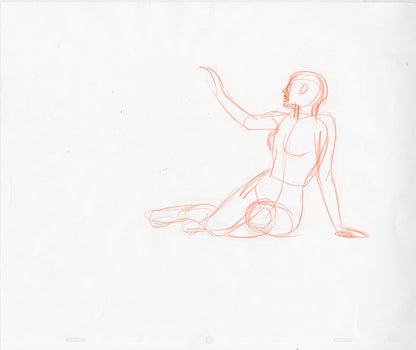 Sundra Pointing Up Animation - Steve Rude Art