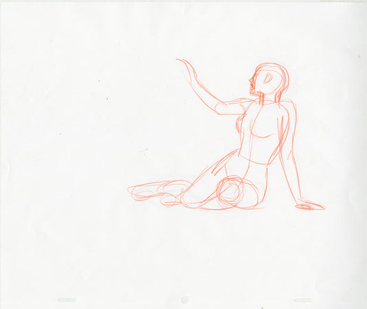 Sundra Pointing Up Animation - Steve Rude Art