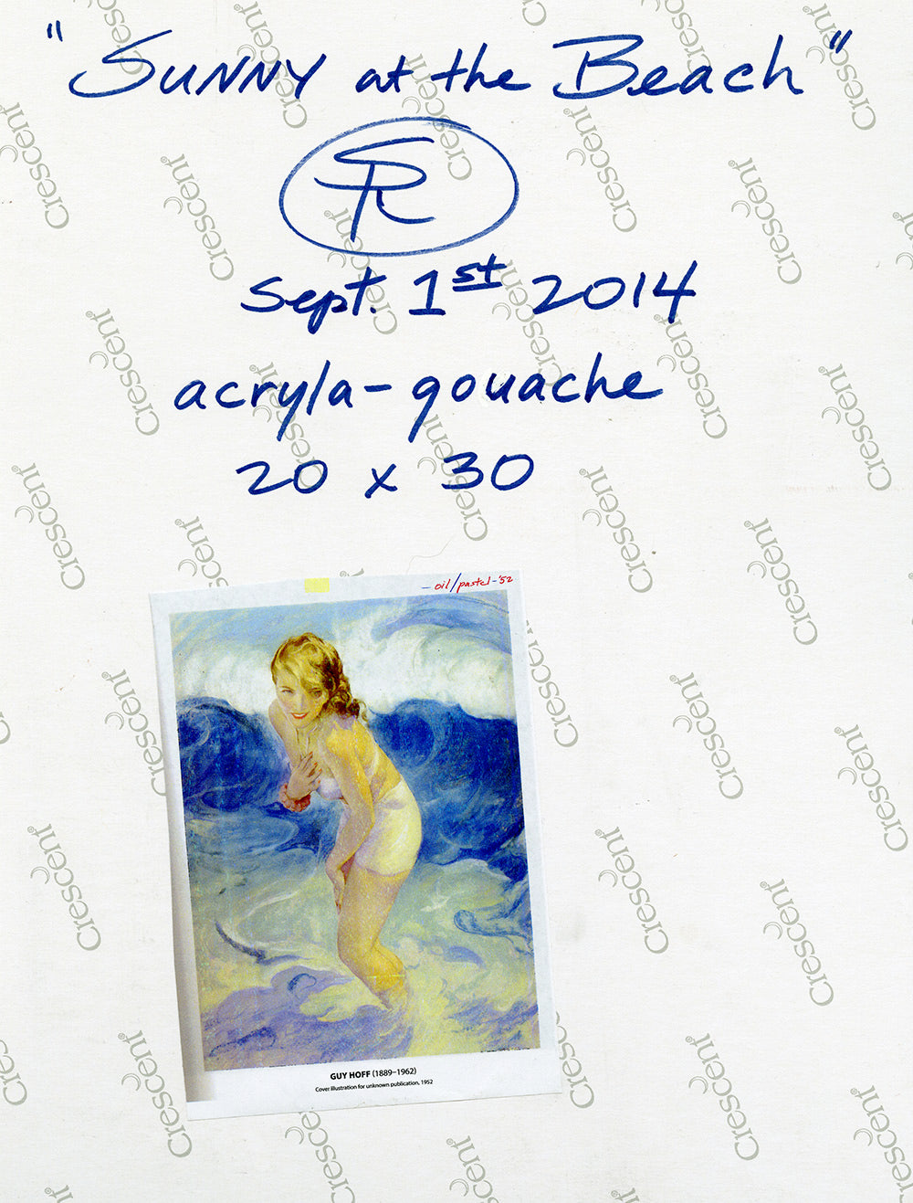 Sundra Topless at the Beach - Steve Rude Art