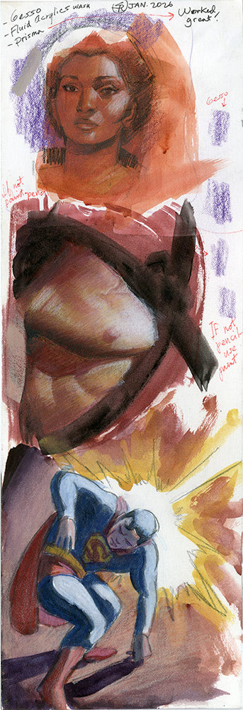 Superman Bending Under Presure Study
