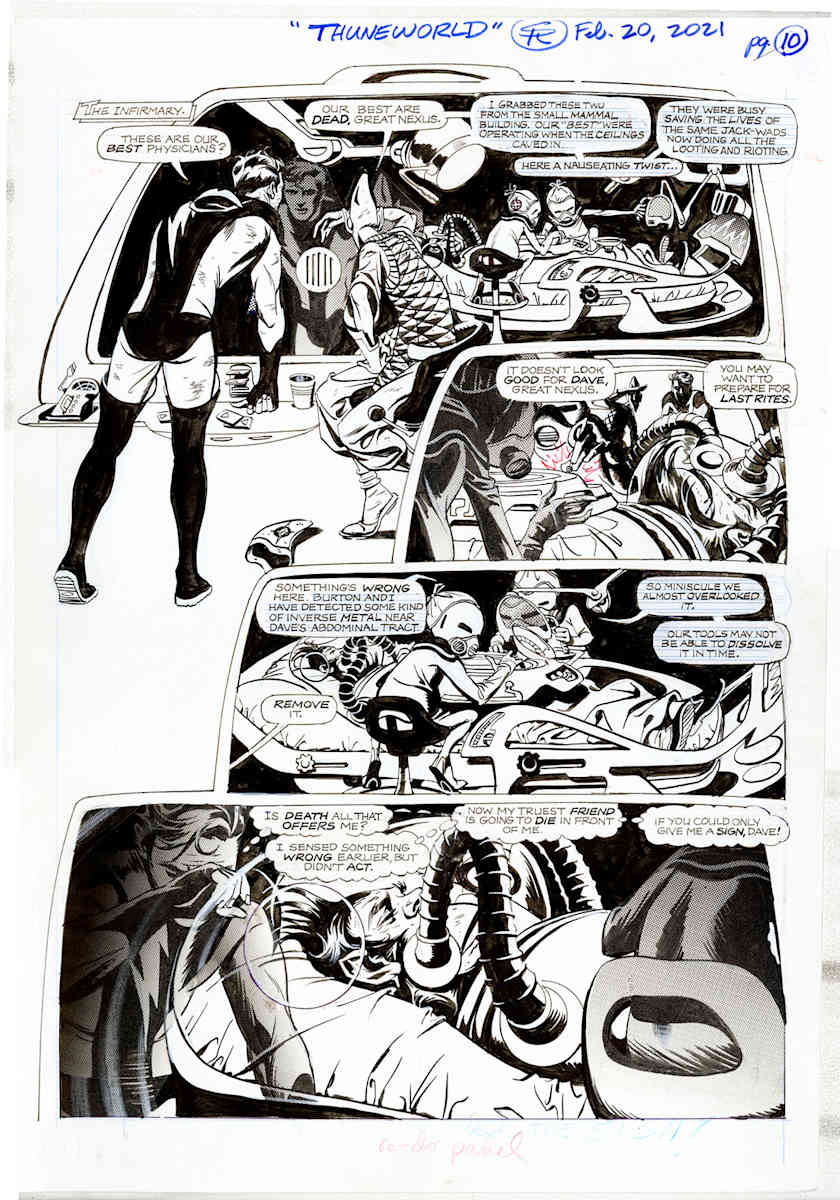 Nexus Battle for Thuneworld Original Art  V2 Issue 1 Page #10