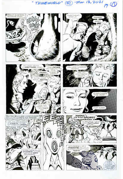 Nexus Battle for Thuneworld Original Art Issue 1 V2 Page #17