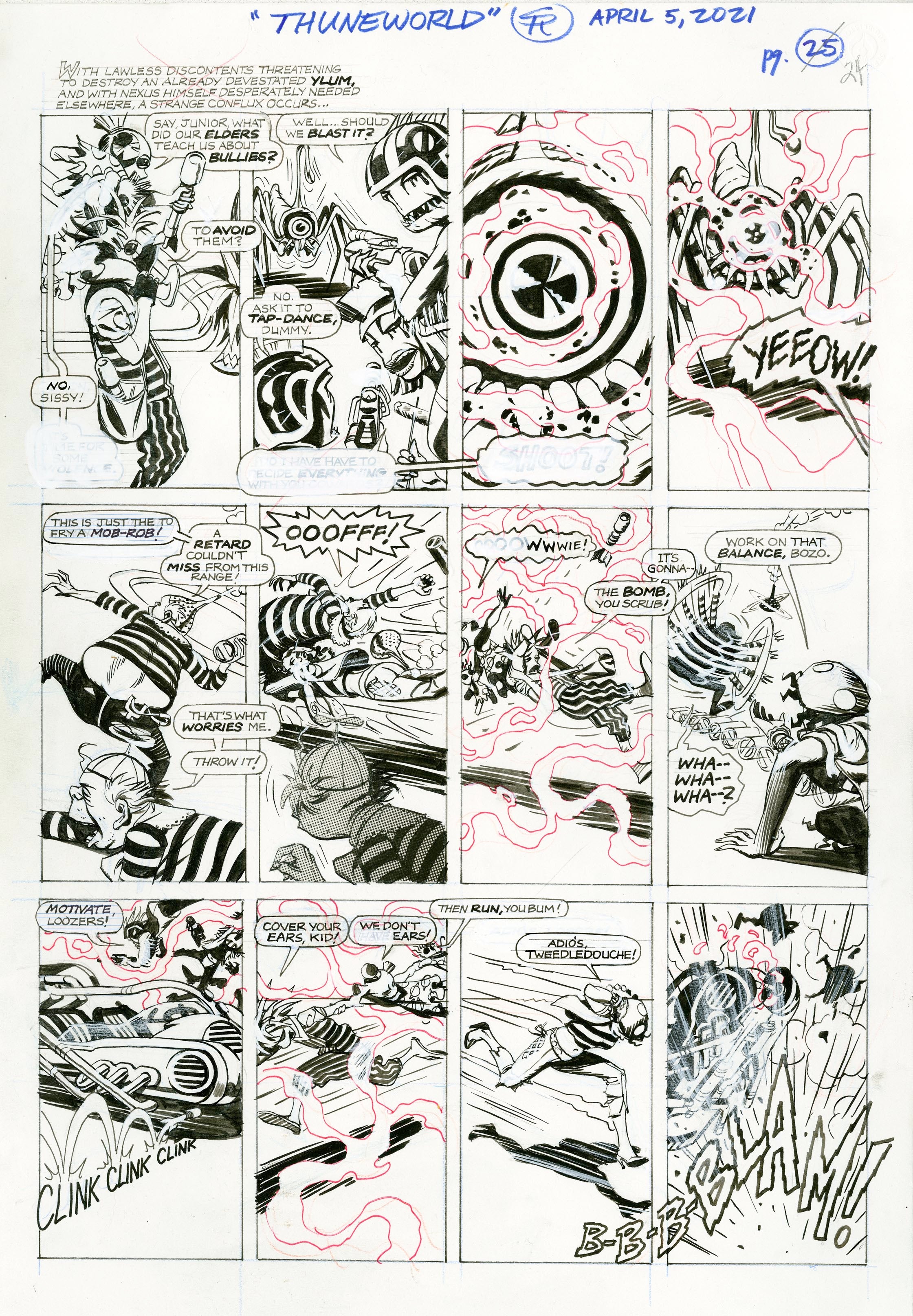 Nexus Battle for Thuneworld Original Art V2 Issue 2 Page #24 | Steve ...