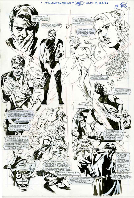 Nexus Battle for Thuneworld Original Art  V2 Issue 2 Page #29