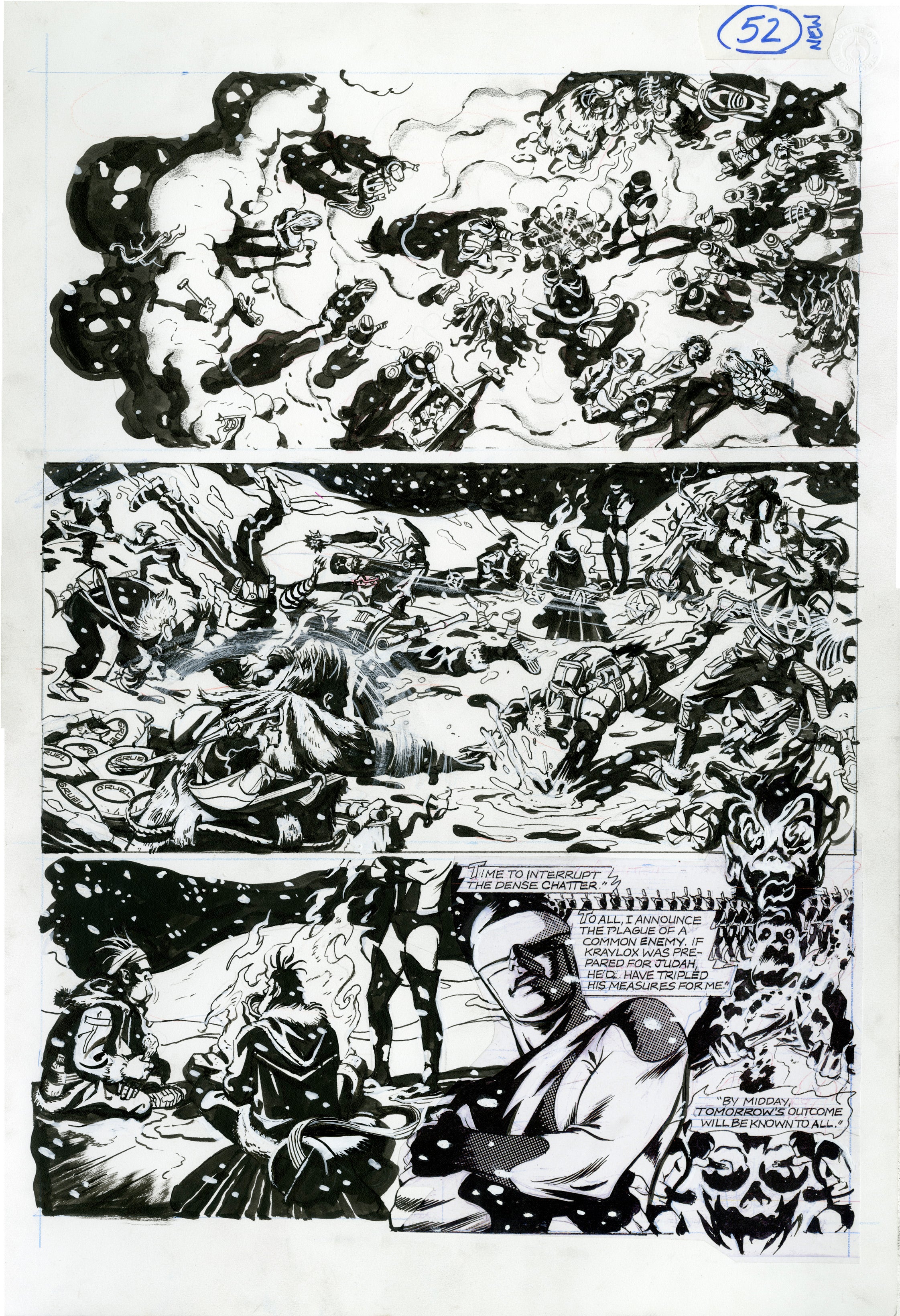 Nexus Battle for Thuneworld Original Art V2 Issue 3 Page #52 – Steve ...