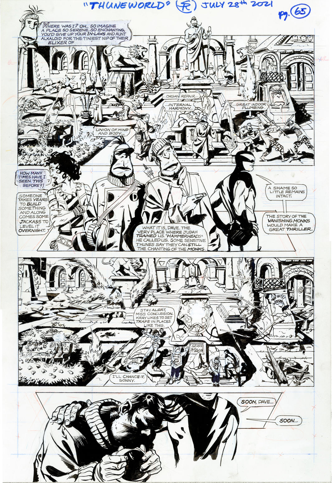 Nexus Original Comic Strip Art – Steve Rude Art