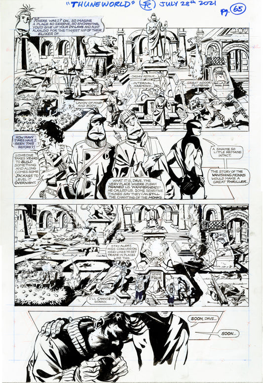 Nexus Battle for Thuneworld Original Art  V2 Issue 4 Page #65 - Steve Rude Art