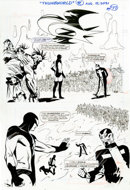 Nexus Battle for Thuneworld Original Art  V2 Issue 4 Page #77 - Steve Rude Art