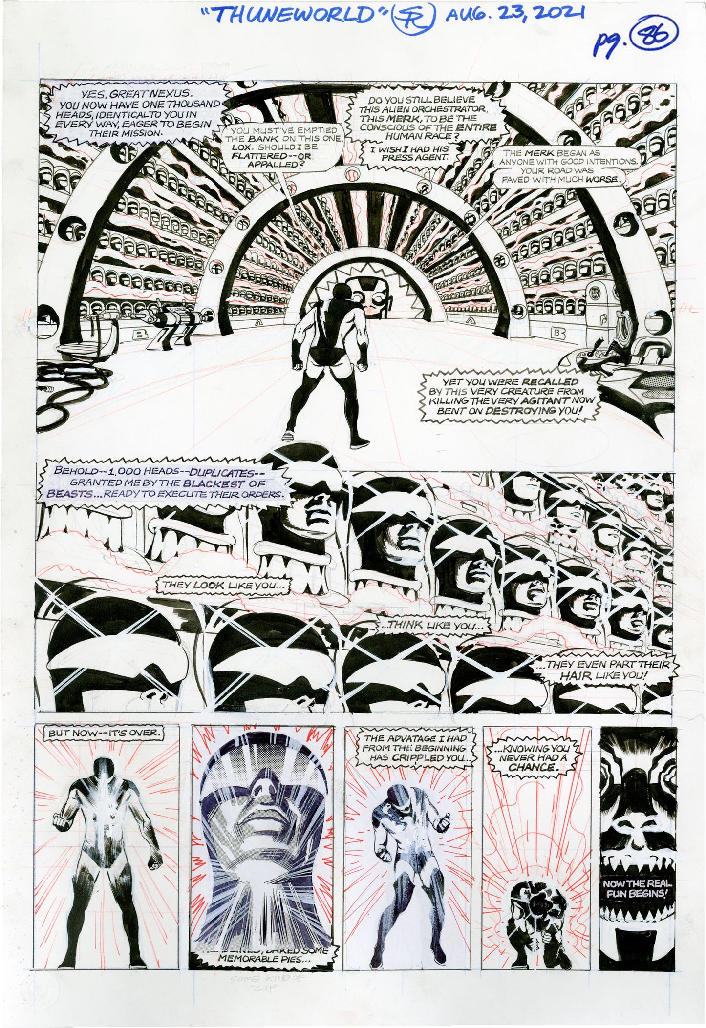 Nexus Battle for Thuneworld Original Art  V2 Issue 5 Page #86 (84) - Steve Rude Art