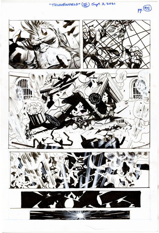 Nexus Battle for Thuneworld Original Art  V2 Issue 5 Page #95