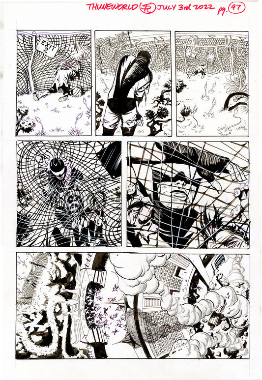 Nexus Battle for Thuneworld Original Art  V2 Issue 5 Page #97 - Steve Rude Art