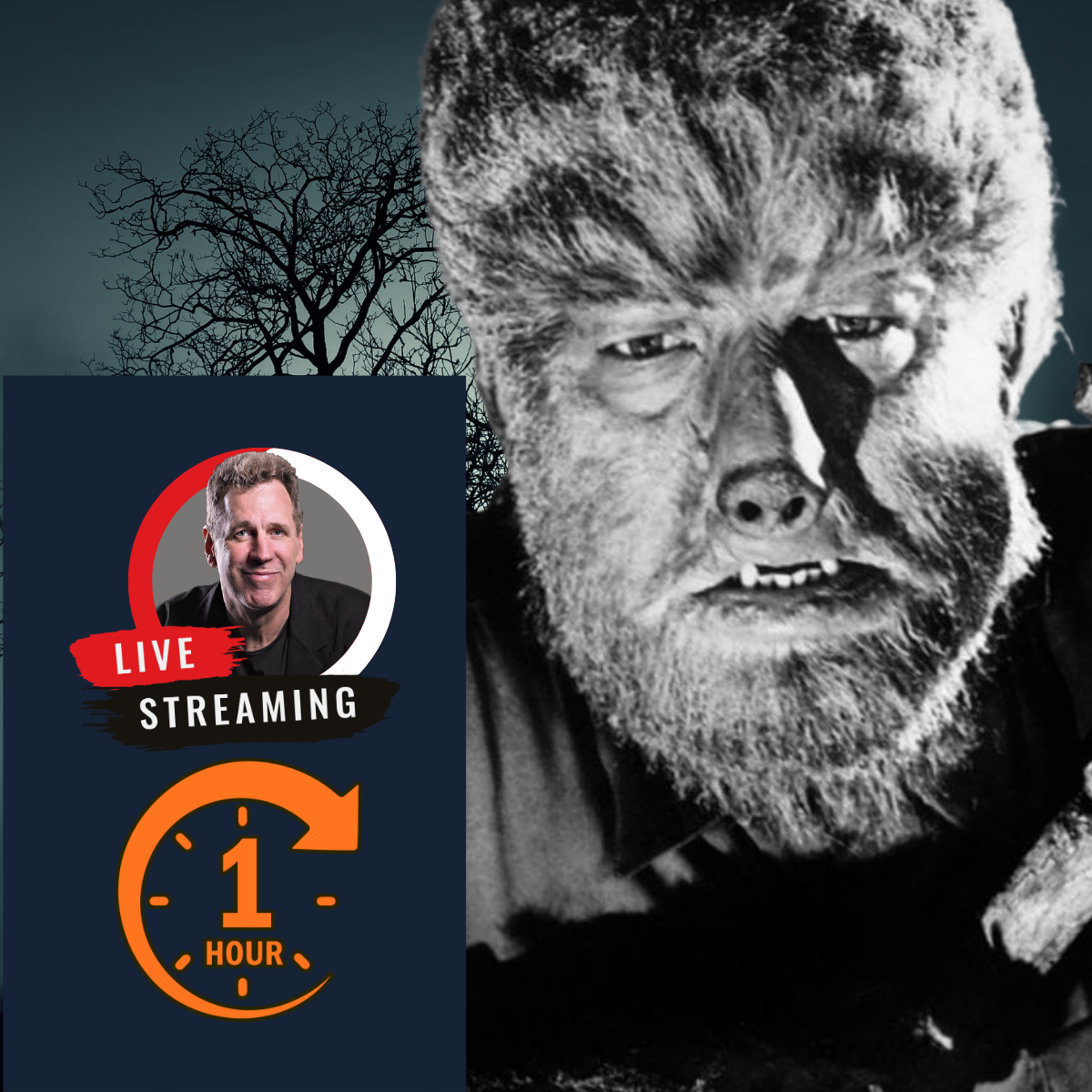 Wolfman YouTube Paint Along October Universal Monsters