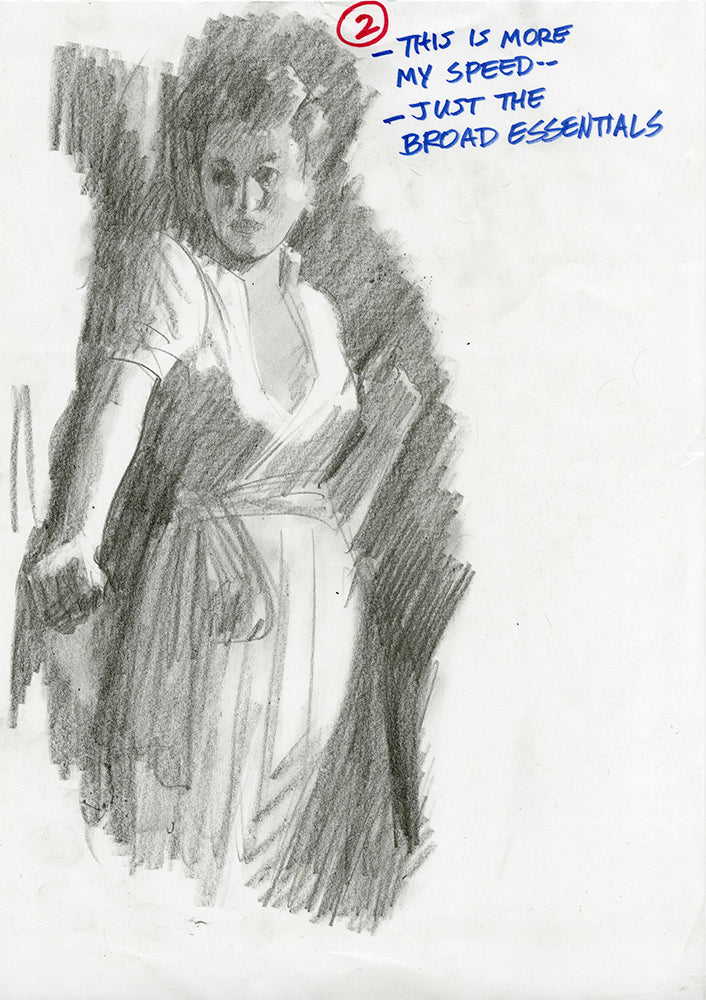 Woman Standing Tonal Study (Set of 2)
