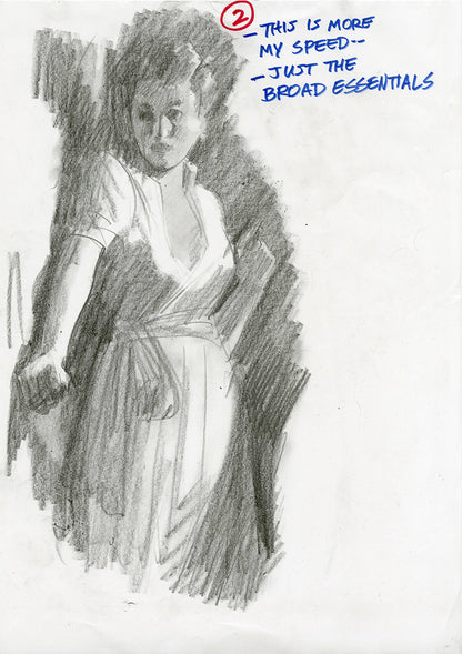 Woman Standing Tonal Study (Set of 2)