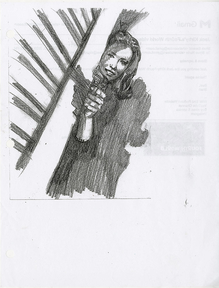 Woman Holding a Gun Study
