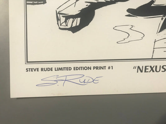 Nexus & Badger Limited Edition Print 11x17 - Steve Rude Art
