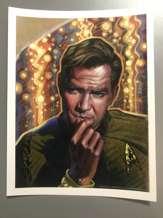Captain Kirk Print (01) Signed (24#)