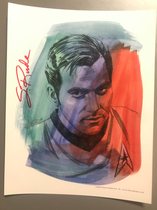 Captain Kirk Print (03) Signed