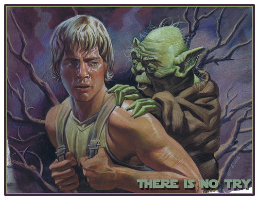 Luke & Yoda "There is no Try" 8½" x 11" Print