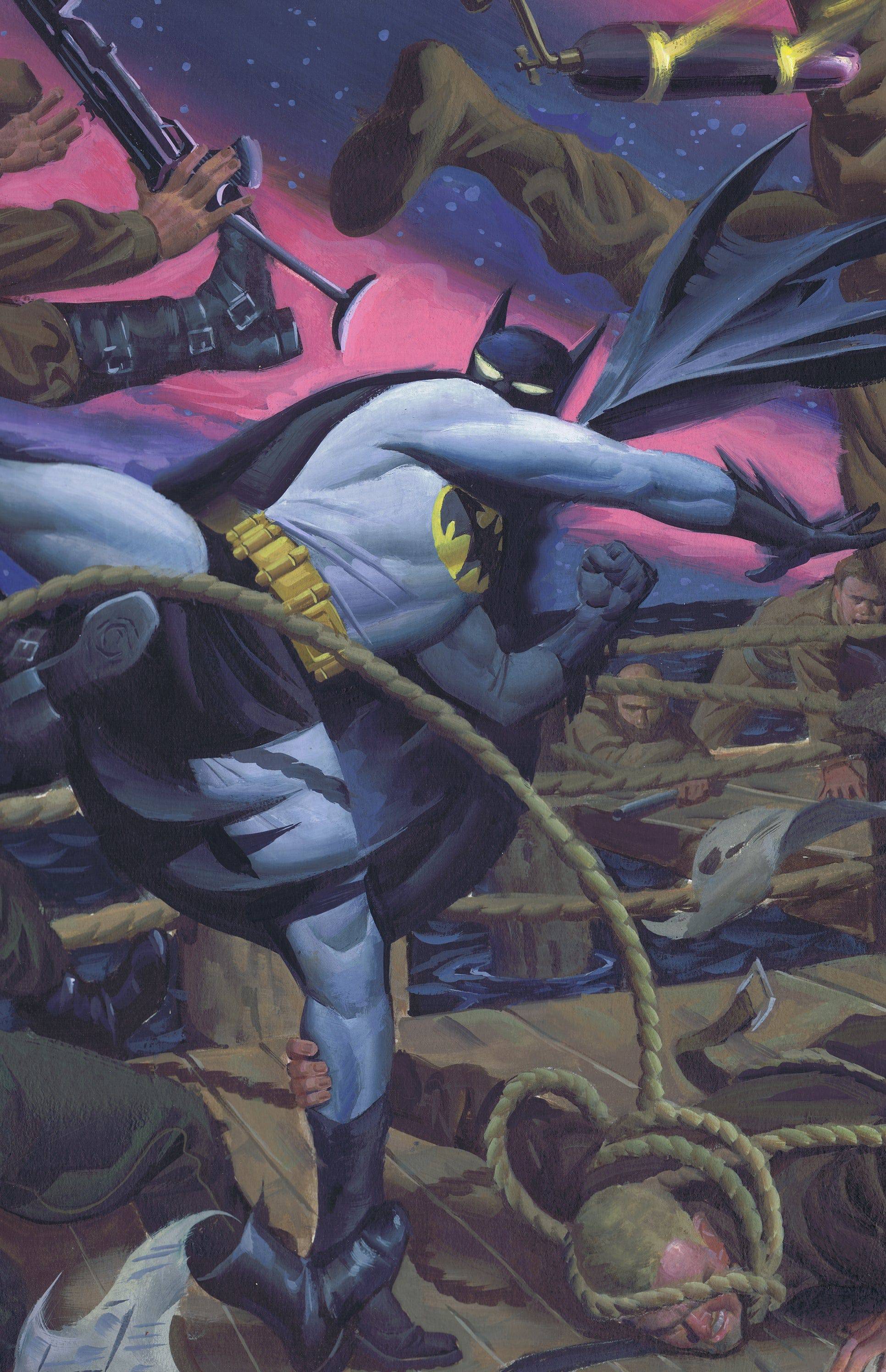 Batman / World War II , Signed Print 11x17 – Steve Rude Art