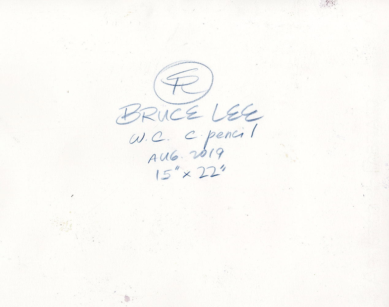 Bruce Lee Watercolor/Colored Pencil April 2019 Study (2)