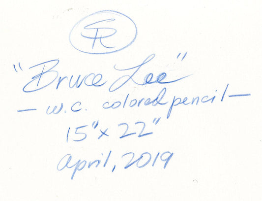 Bruce Lee Watercolor/Colored Pencil April 2019 Study - Steve Rude Art