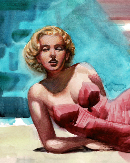 Marilyn Monroe Study Daily Sketch - Steve Rude Art