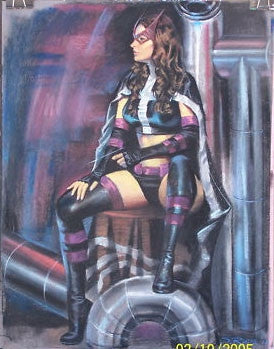 "Huntress" Pastel Original Painting