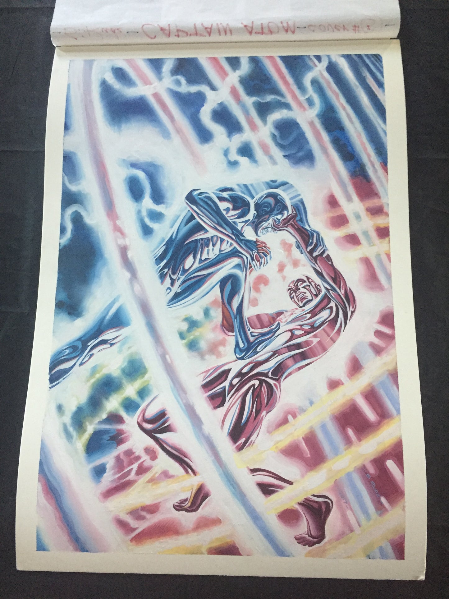 Captain Atom Cover #5 Original Painting