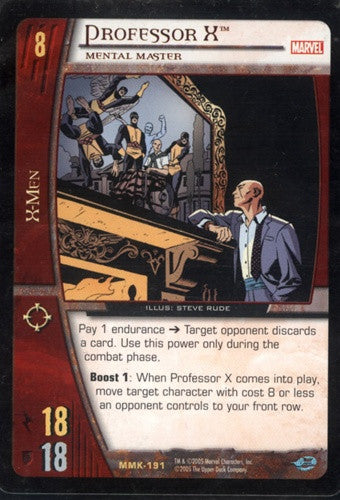 Professor X Mental Master Holographic Trading Card