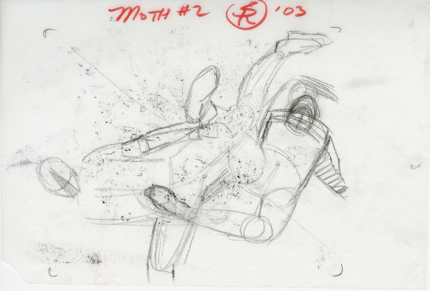 Moth #2 Kicking - Animation Art