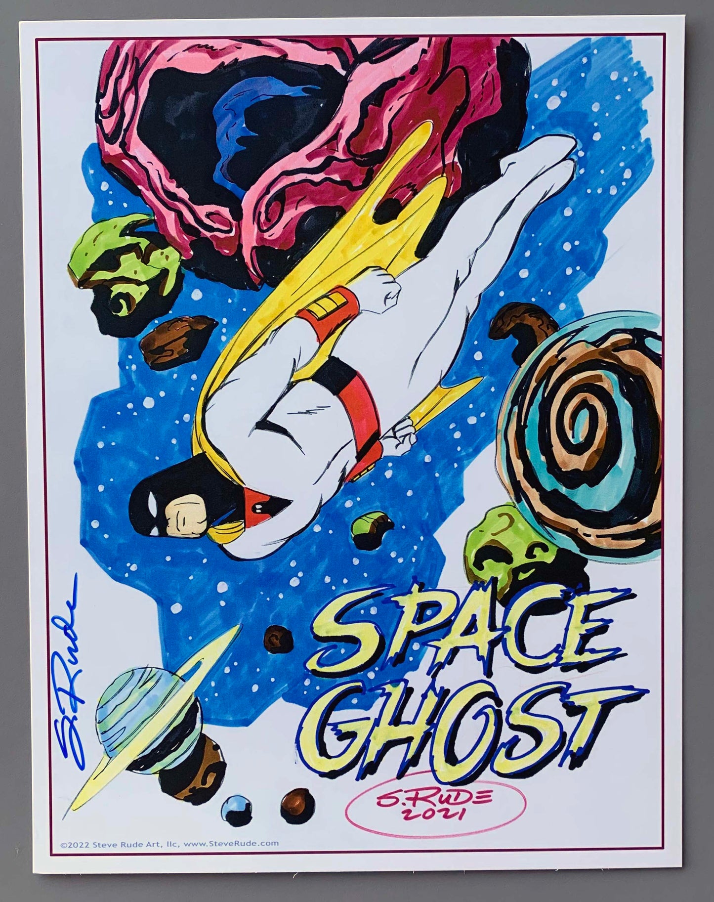 Space Ghost 8½ x 11 Signed Title Print