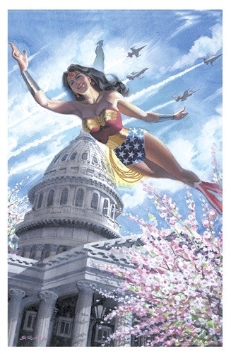 Wonder Woman over DC Print
