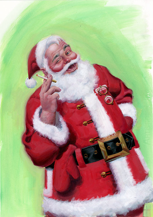 Smoking Santa for "The Right Stuff"