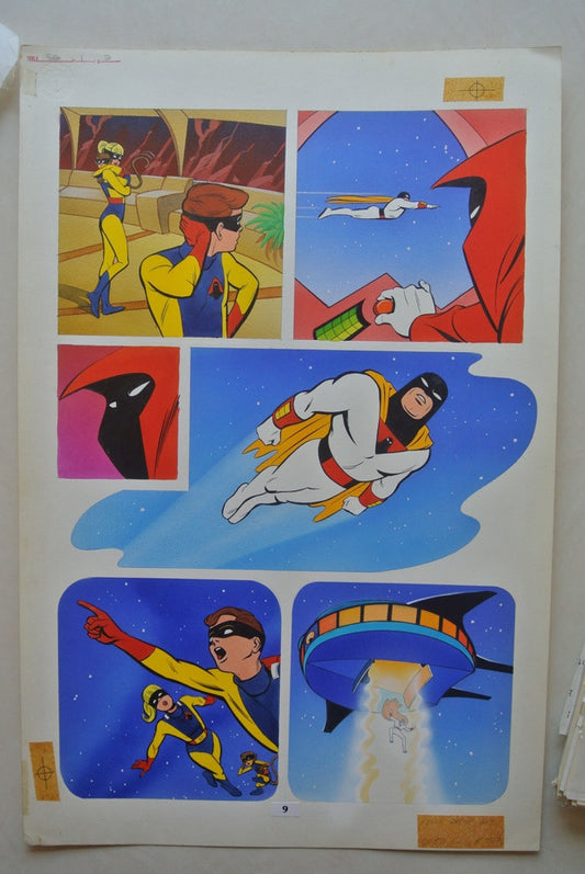 Pg 09 Space Ghost Comico Painted Page