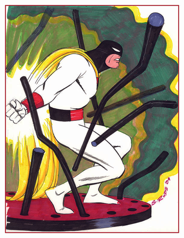 Space Ghost 8½ x 11 "Caged" Print